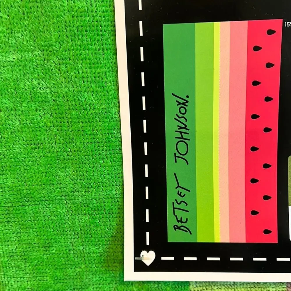 Betsey Johnson watermelon beach towel